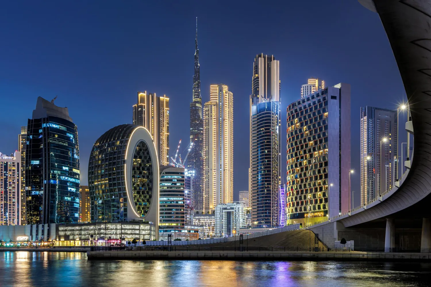The Downtown Dubai skyline